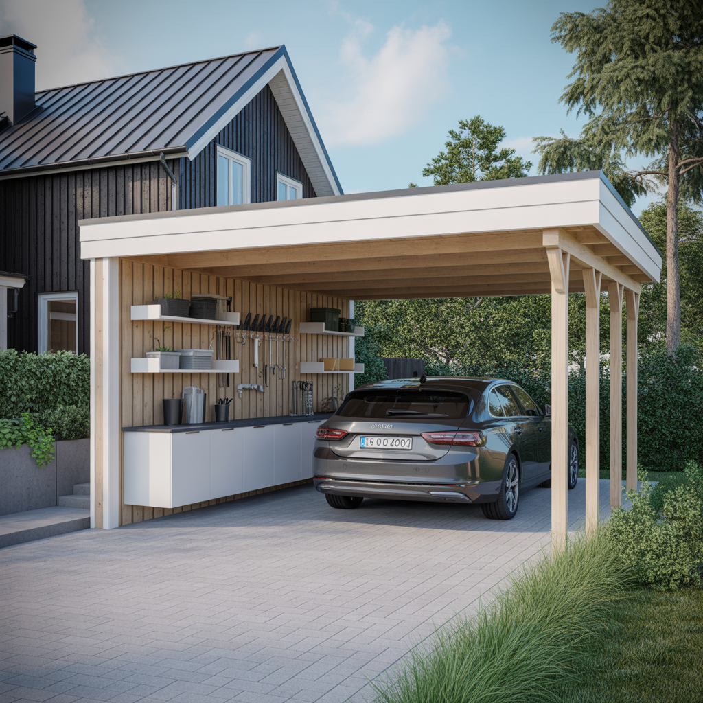 3.Sa bygger du en carport med smart forvaring