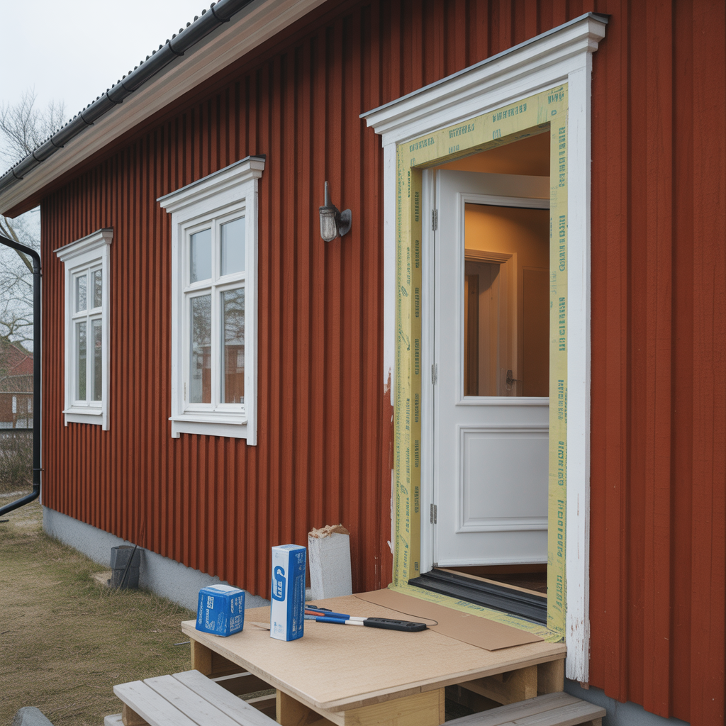 byte av ytterdorr kostnader u varden och montagefel